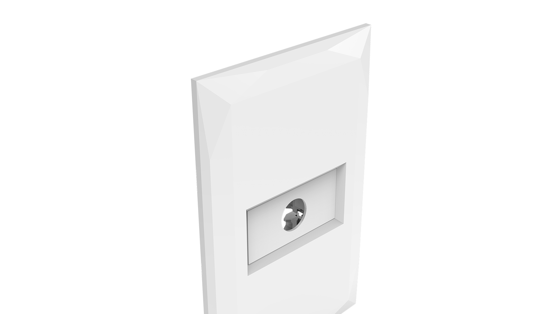 Conjunto placa saída de fio ø1/2" + suporte 2x4"