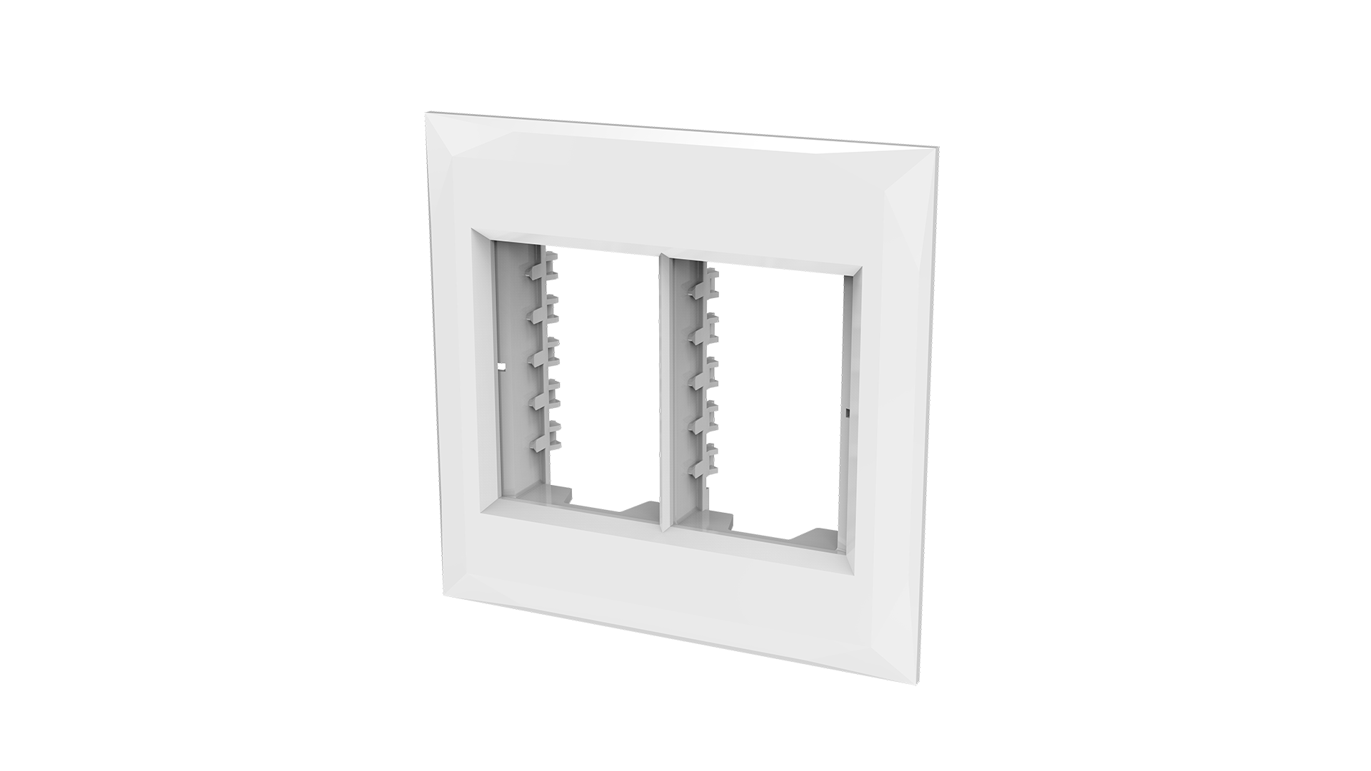 Conjunto placa 3+3 módulos + suporte 4x4"