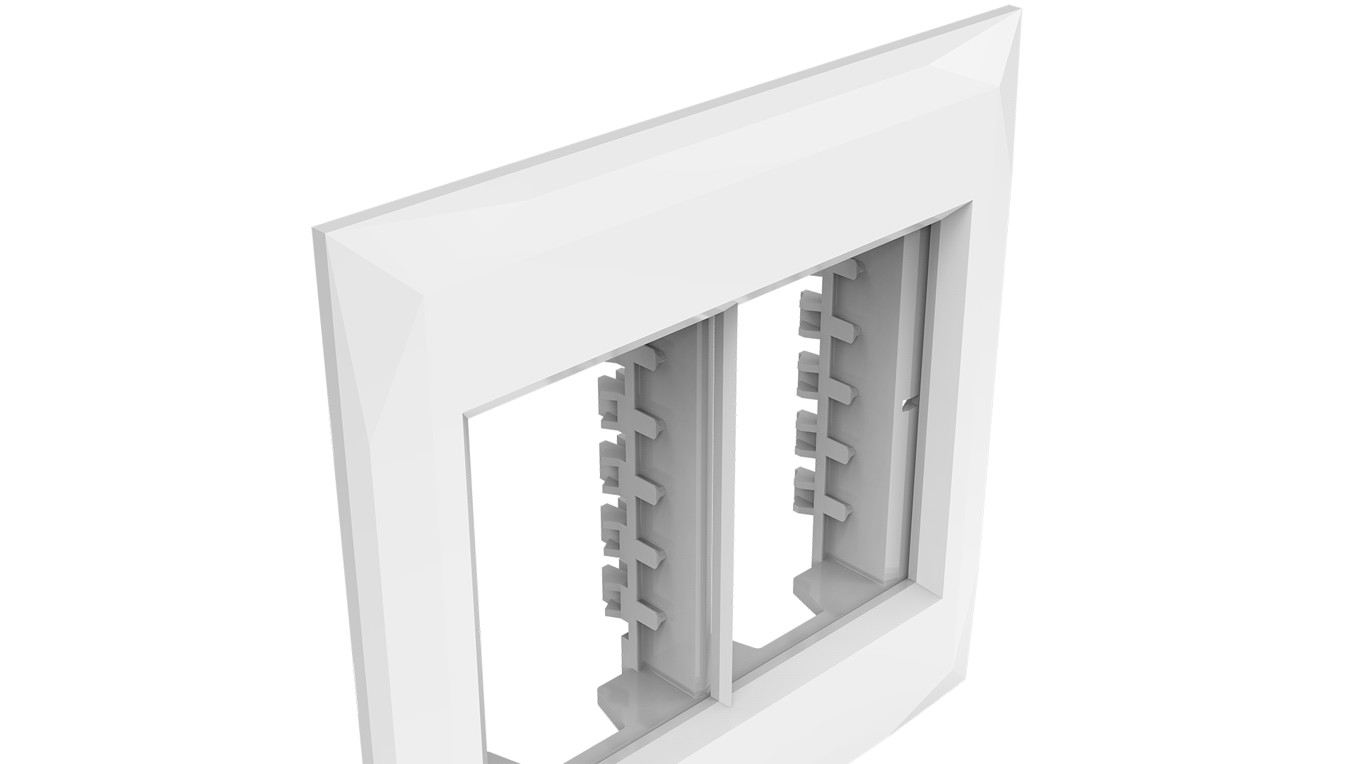 Conjunto placa 3+3 módulos + suporte 4x4"