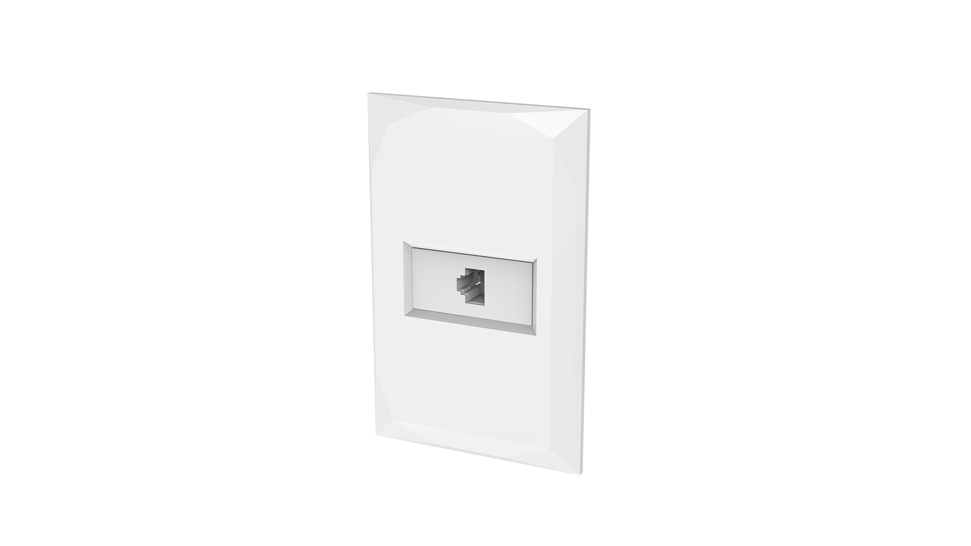 Conjunto tomada rj-11 telefonia