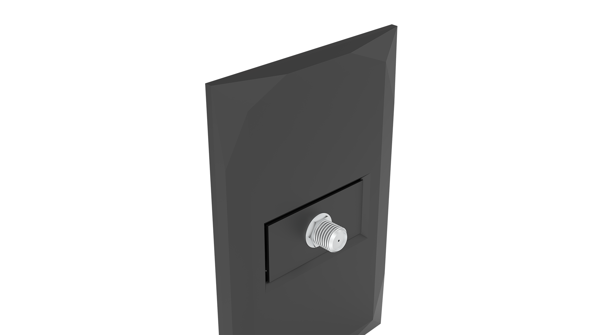 Conjunto tomada coaxial / antena de tv