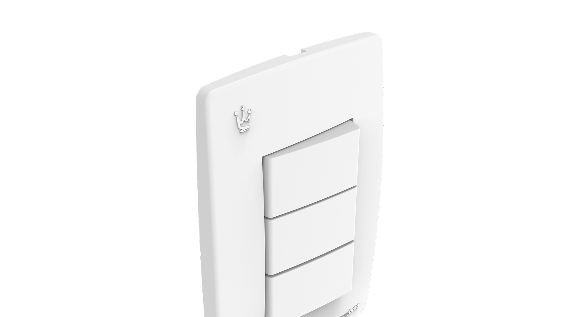 Conjunto interruptor 3 teclas simples