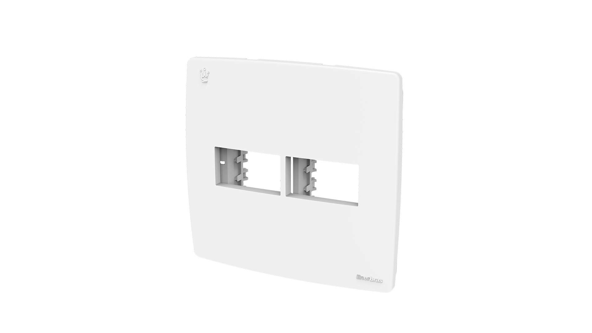 Conjunto placa + suporte com 1+1 módulo 4x4"