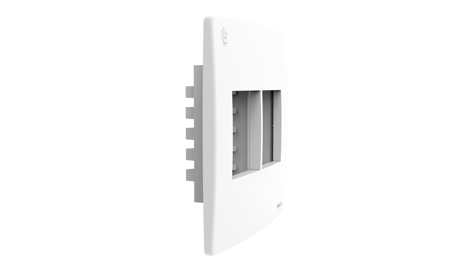 Conjunto placa + suporte com 2+2 módulos 4x4"