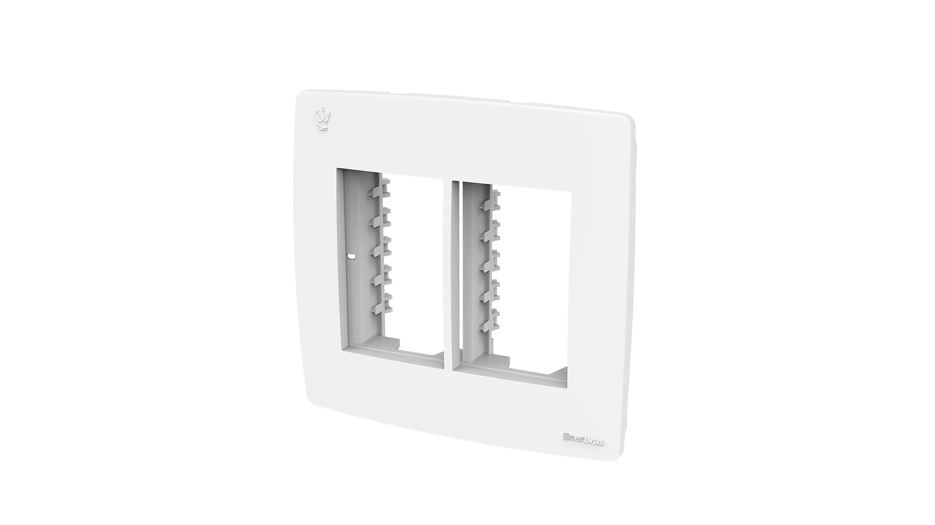 Conjunto placa + suporte com 3+3 módulos 4x4"