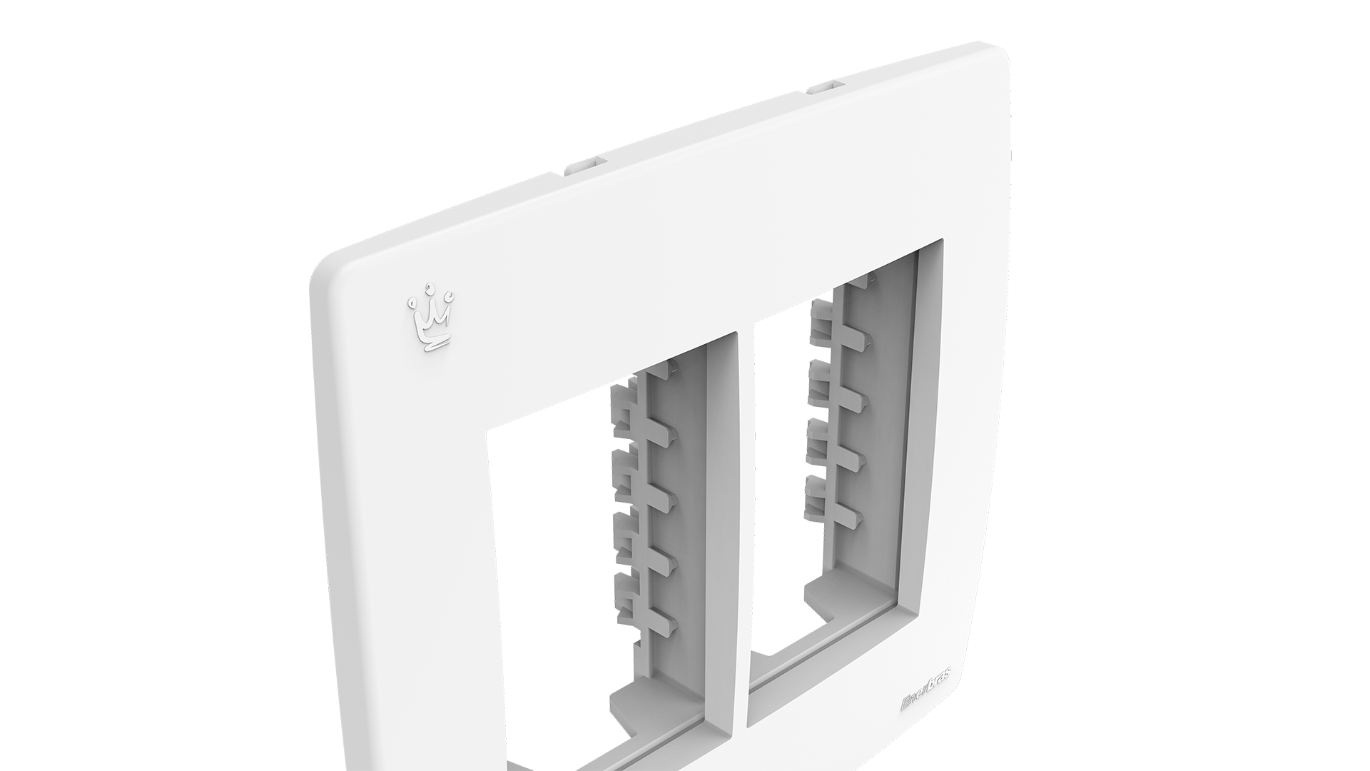 Conjunto placa + suporte com 3+3 módulos 4x4"