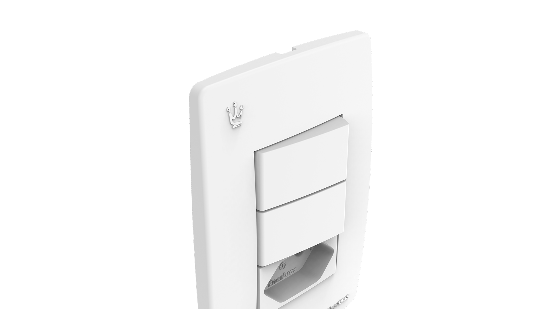 Conjunto interruptor 2 teclas paralelo + tomada 20a