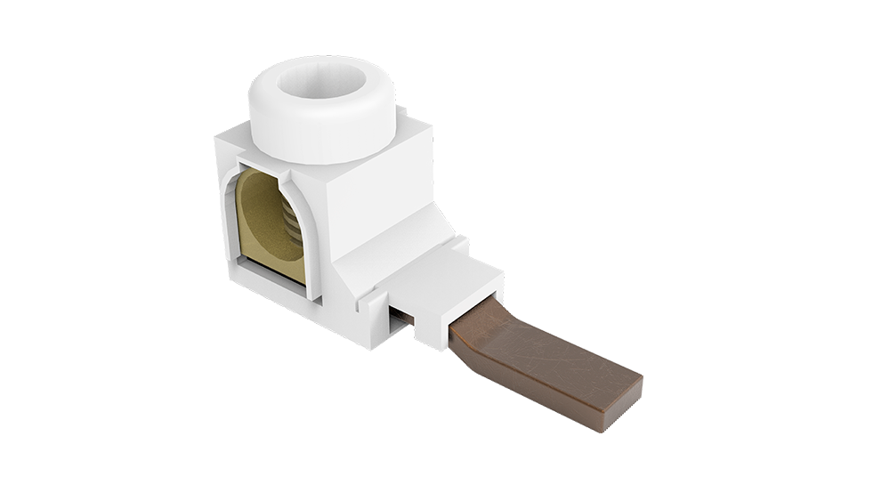 Conector curto pino saída lateral 25 mm²