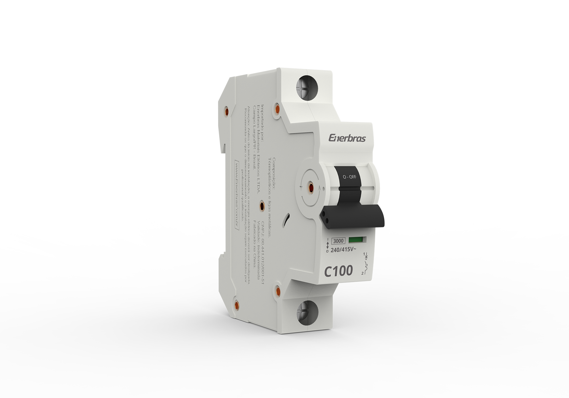 Disjuntor termomagnético 3ka monopolar 100a