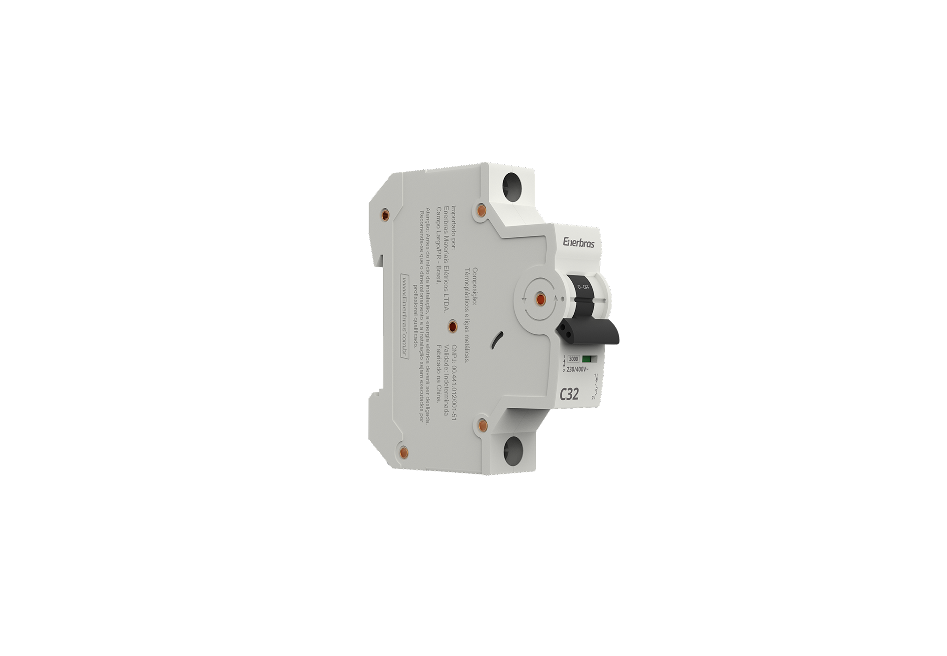 Disjuntor termomagnético 3ka monopolar 32a