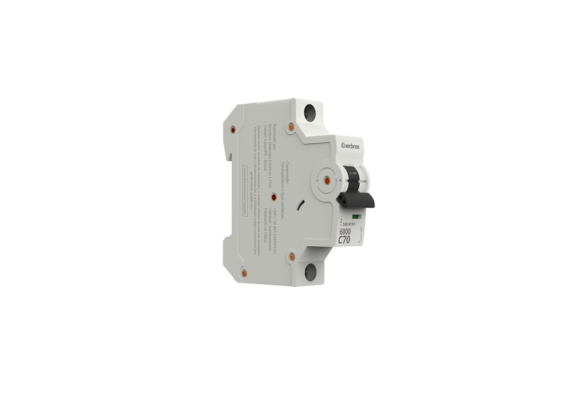 Disjuntor termomagnético 6ka monopolar 70a