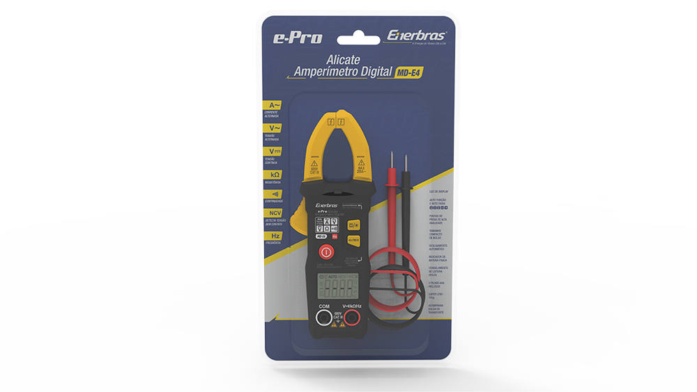 Alicate amperímetro inteligente E-pro