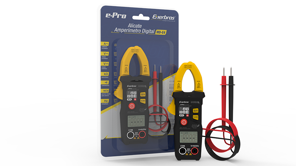 Alicate amperímetro inteligente E-pro