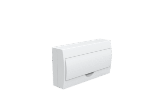 Quadro de distribuição de sobrepor 18p din tampa branco