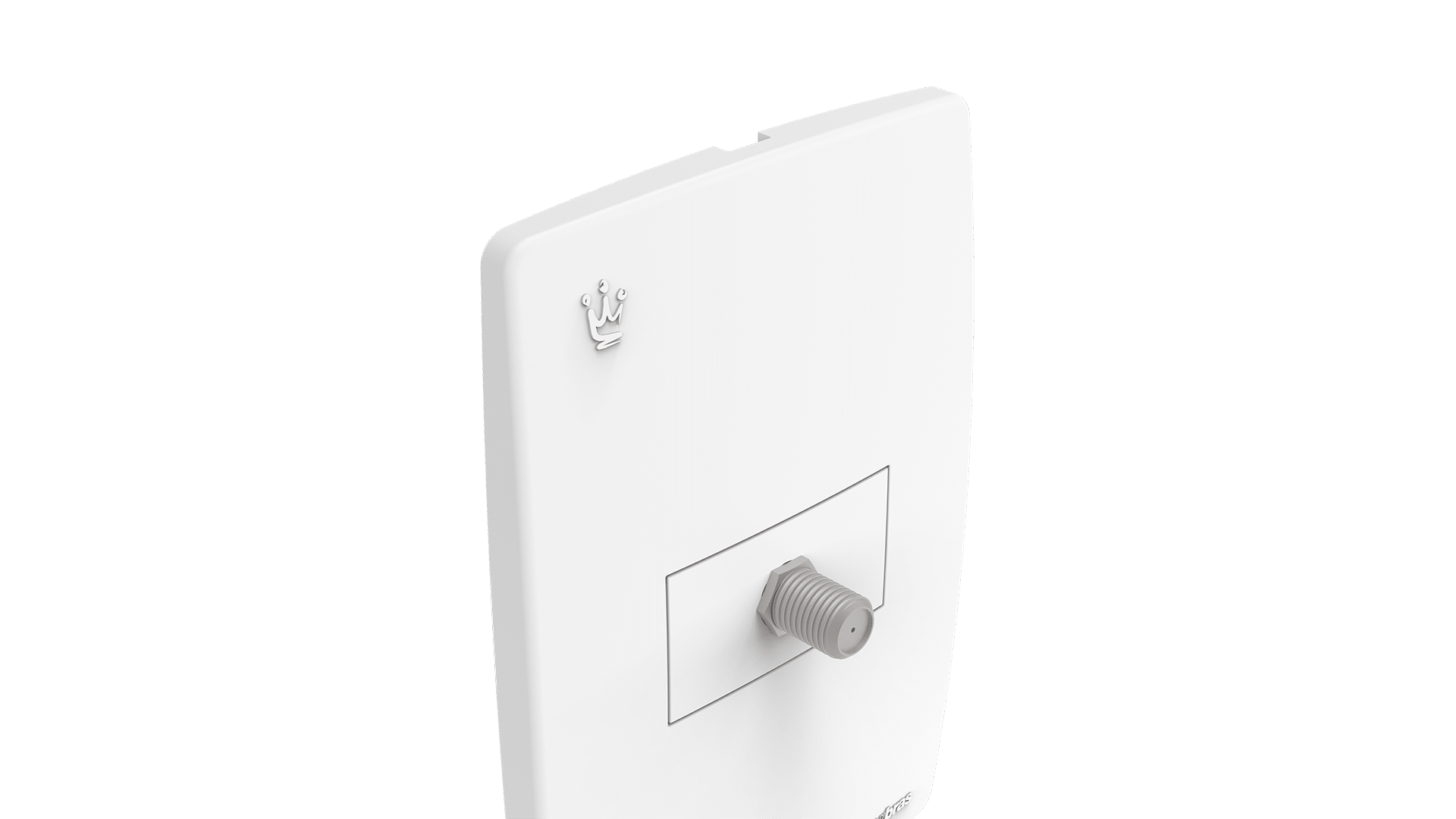 Conjunto tomada coaxial / antena de tv