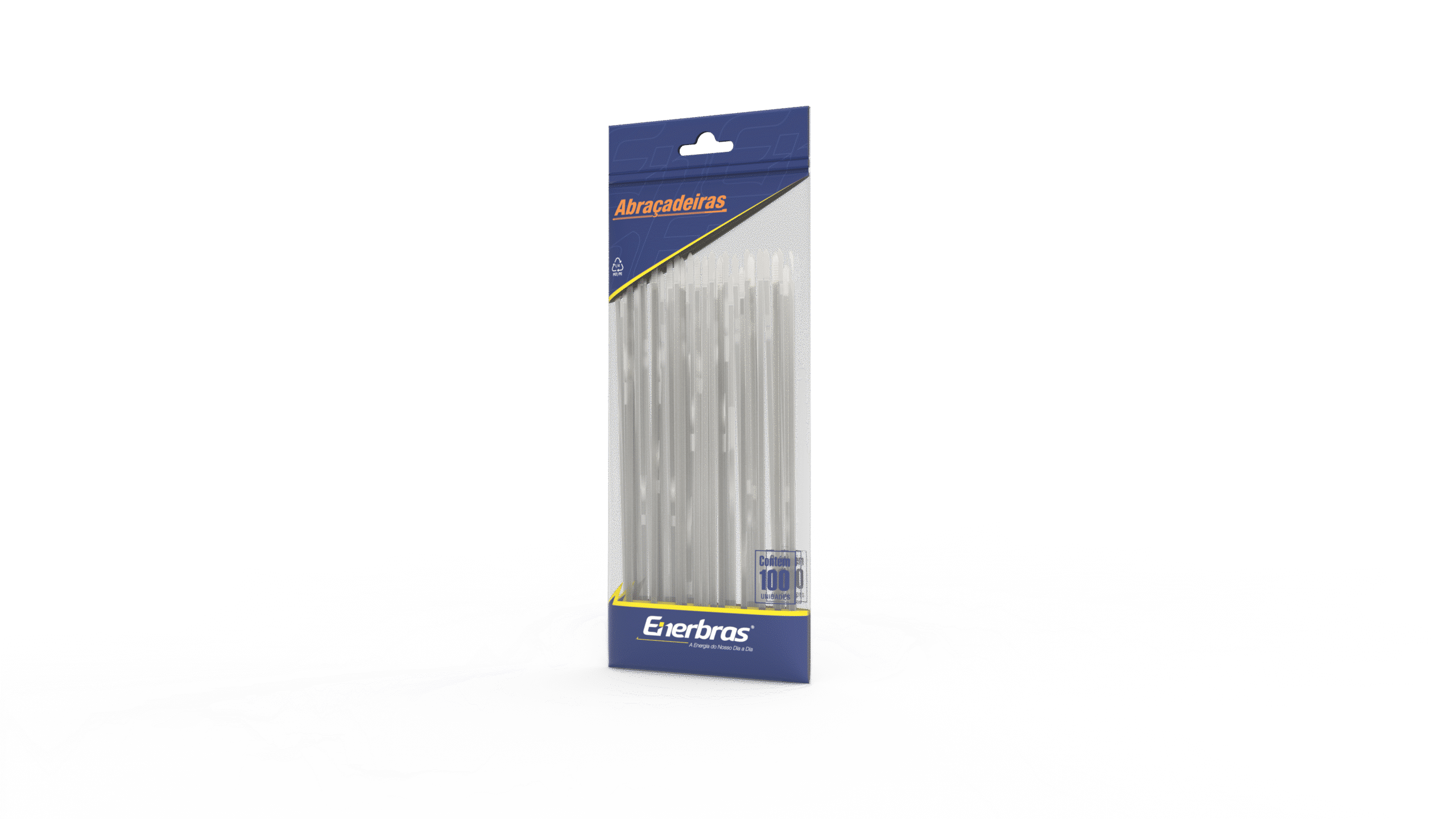 Abraçadeira 3,5 x 200 mm - natural (pacote com 100 un.)