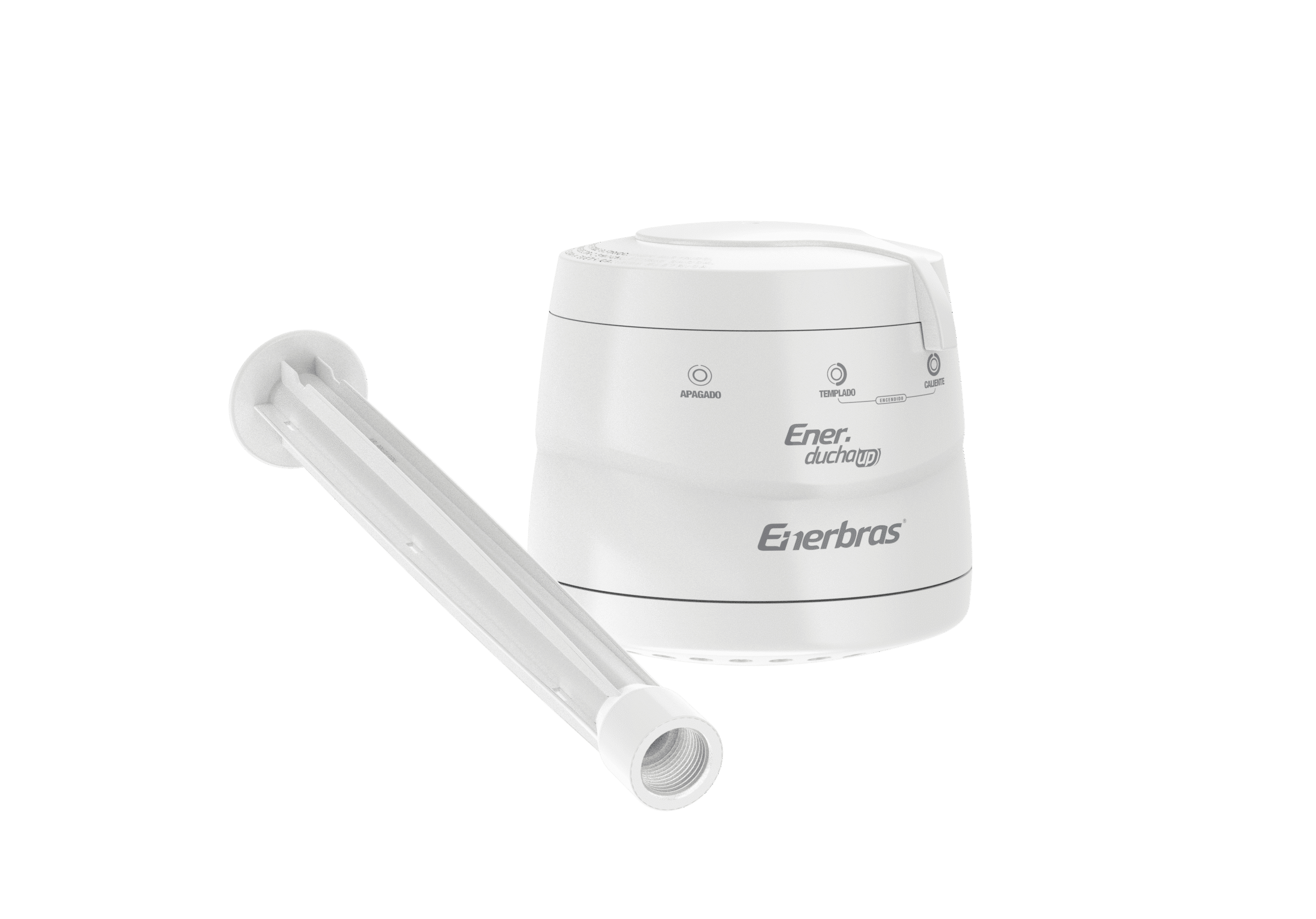 Kit enerducha up blanca + brazo para ducha 30cm