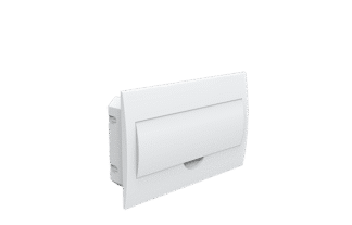 Quadro de distribuição de embutir 18p din tampa branco
