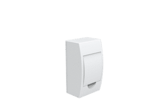 Quadro de distribuição de sobrepor 4p din tampa branco