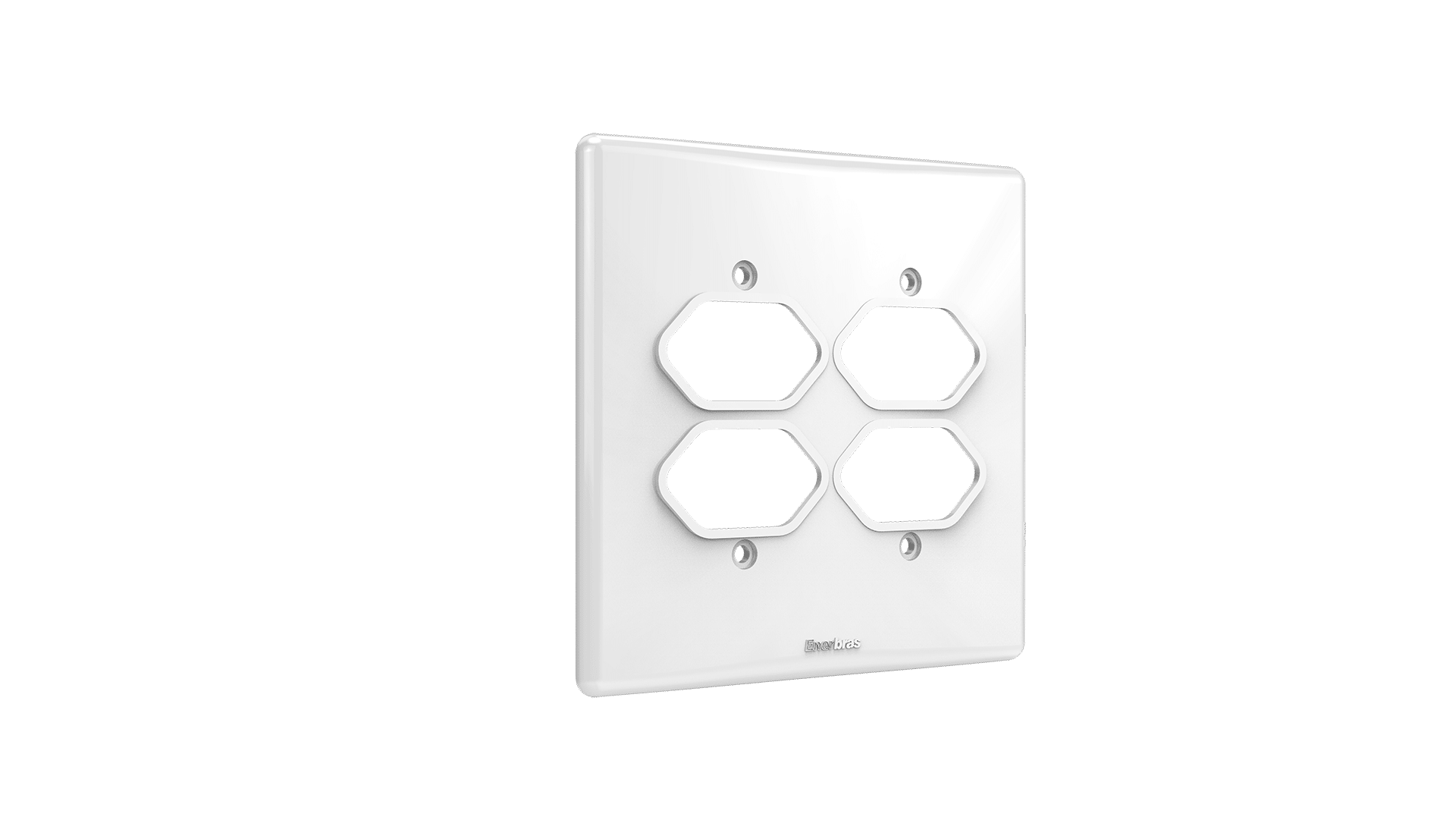 Placa 4x4" 1+1 tomada dupla