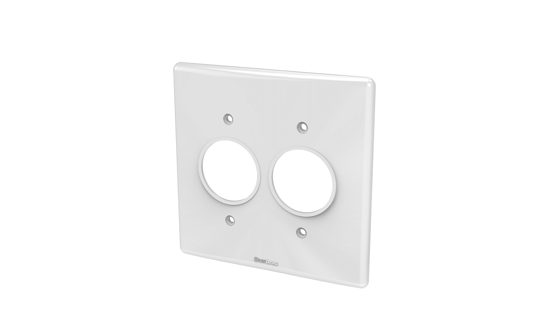 Placa 4x4" 1+1 posto redondo