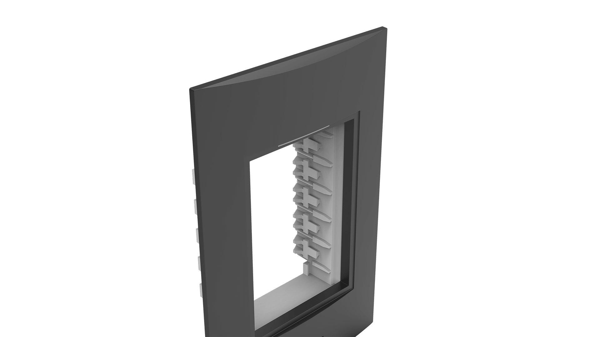 Conjunto placa 3 módulos + suporte 2x4"