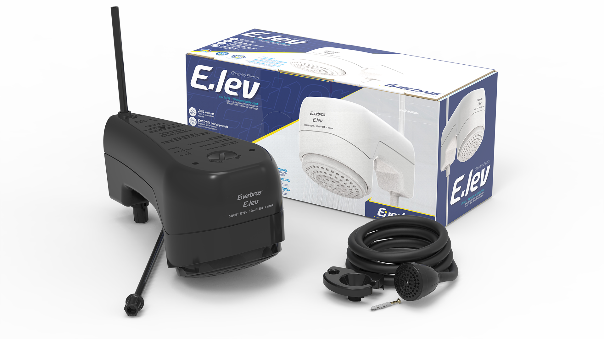 Ducha eletrônica E-lev 5500w/127v