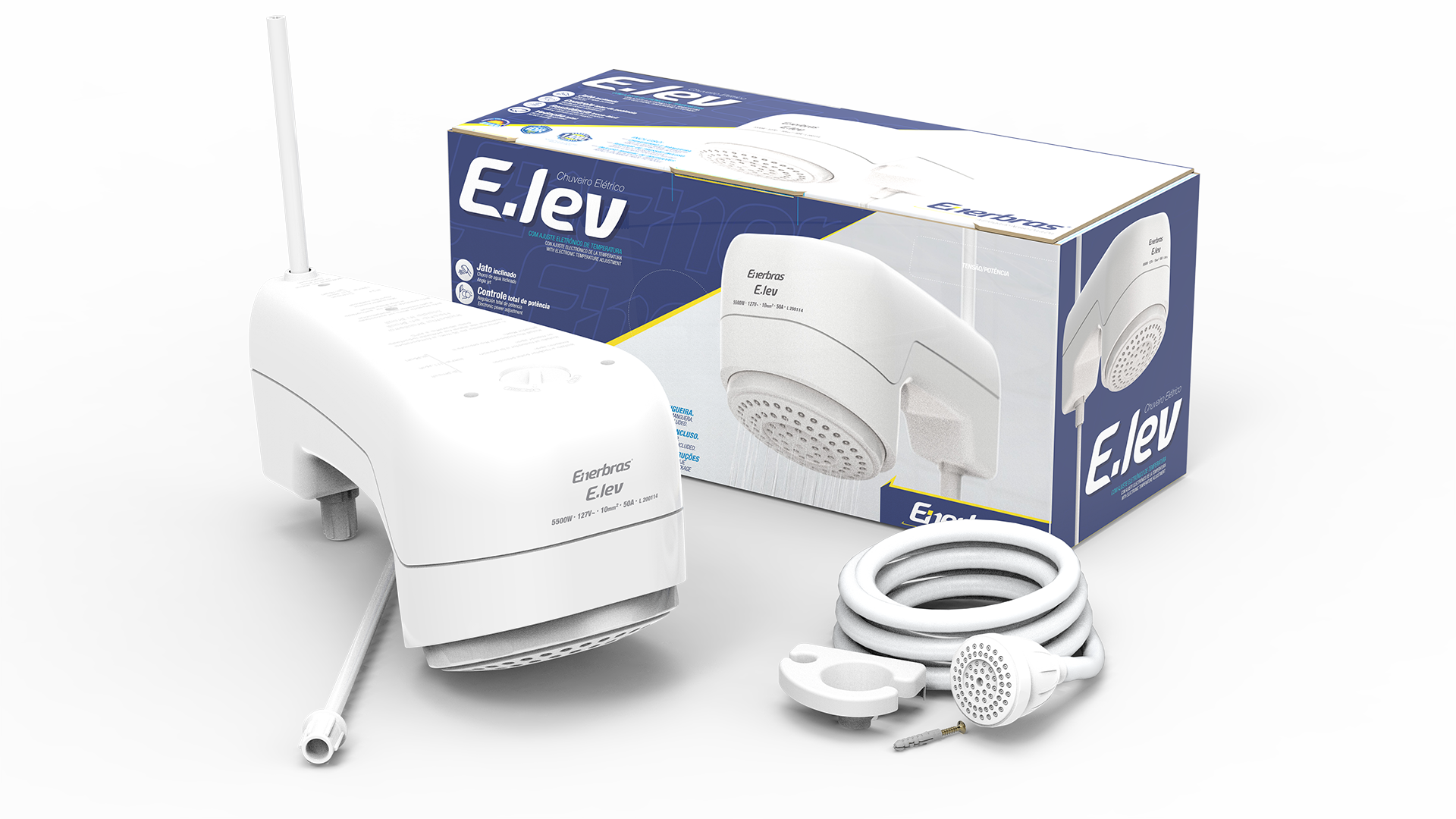 Ducha eletrônica E-lev 6800w/220v