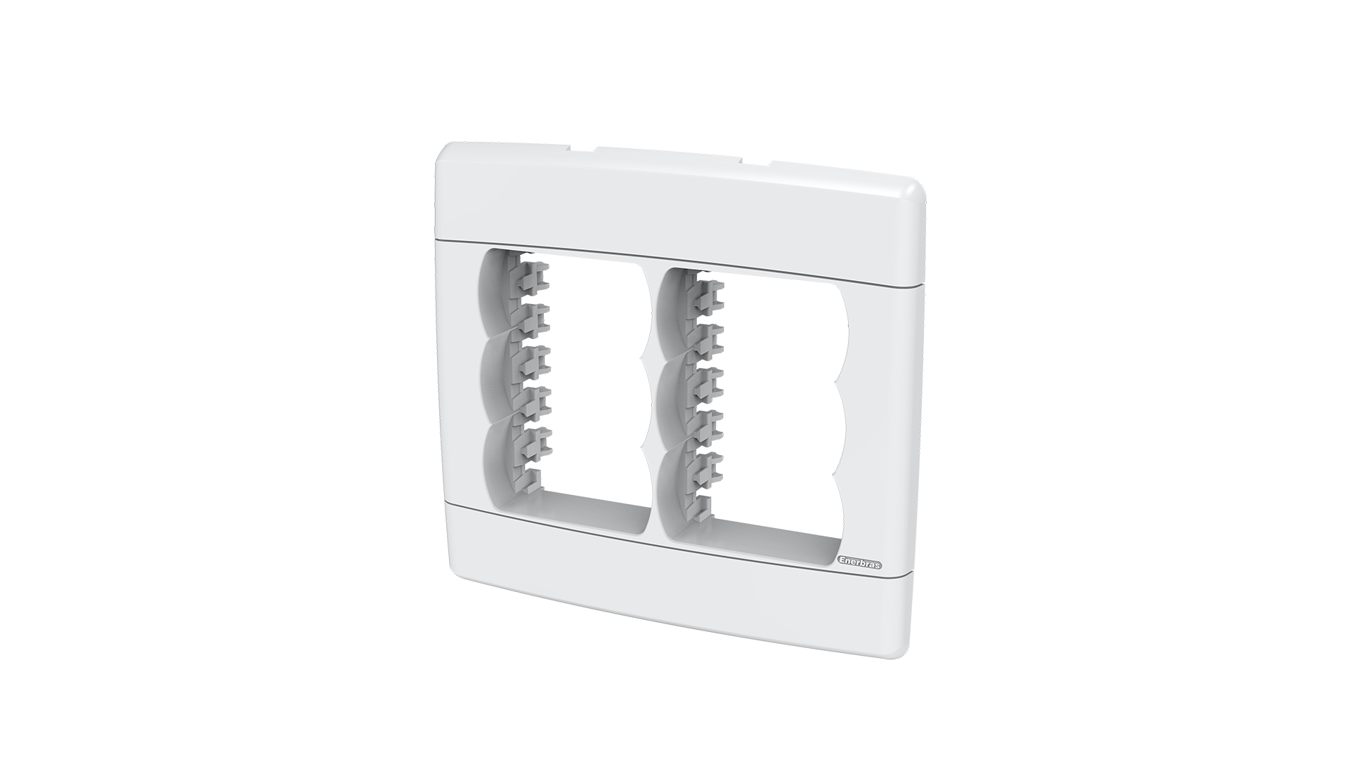 Placa-suporte 4x4" 3+3 módulos