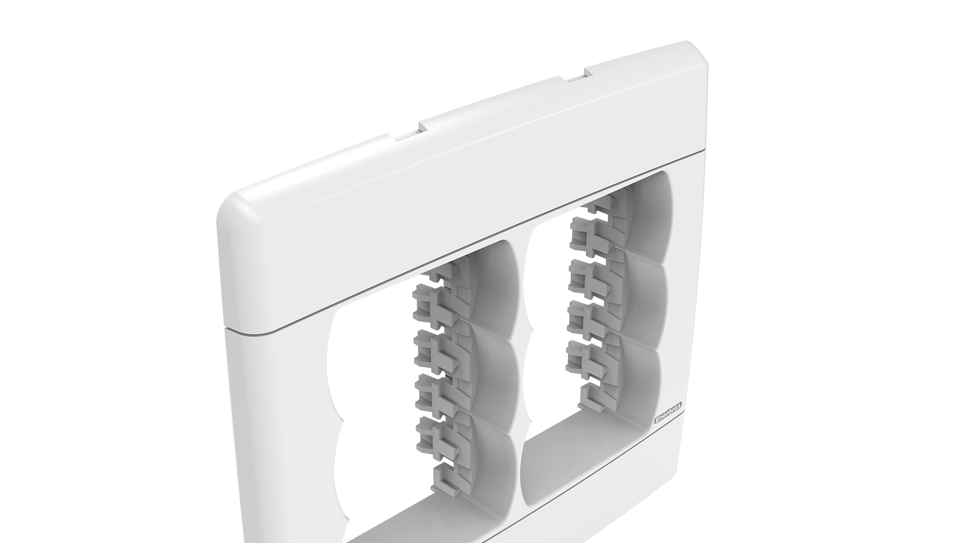 Placa-suporte 4x4" 3+3 módulos