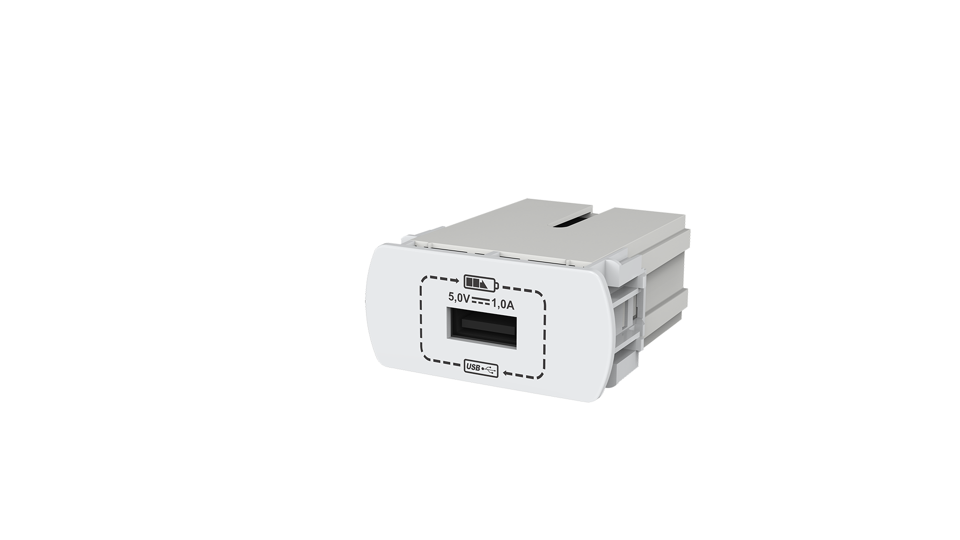 Módulo tomada recarga usb