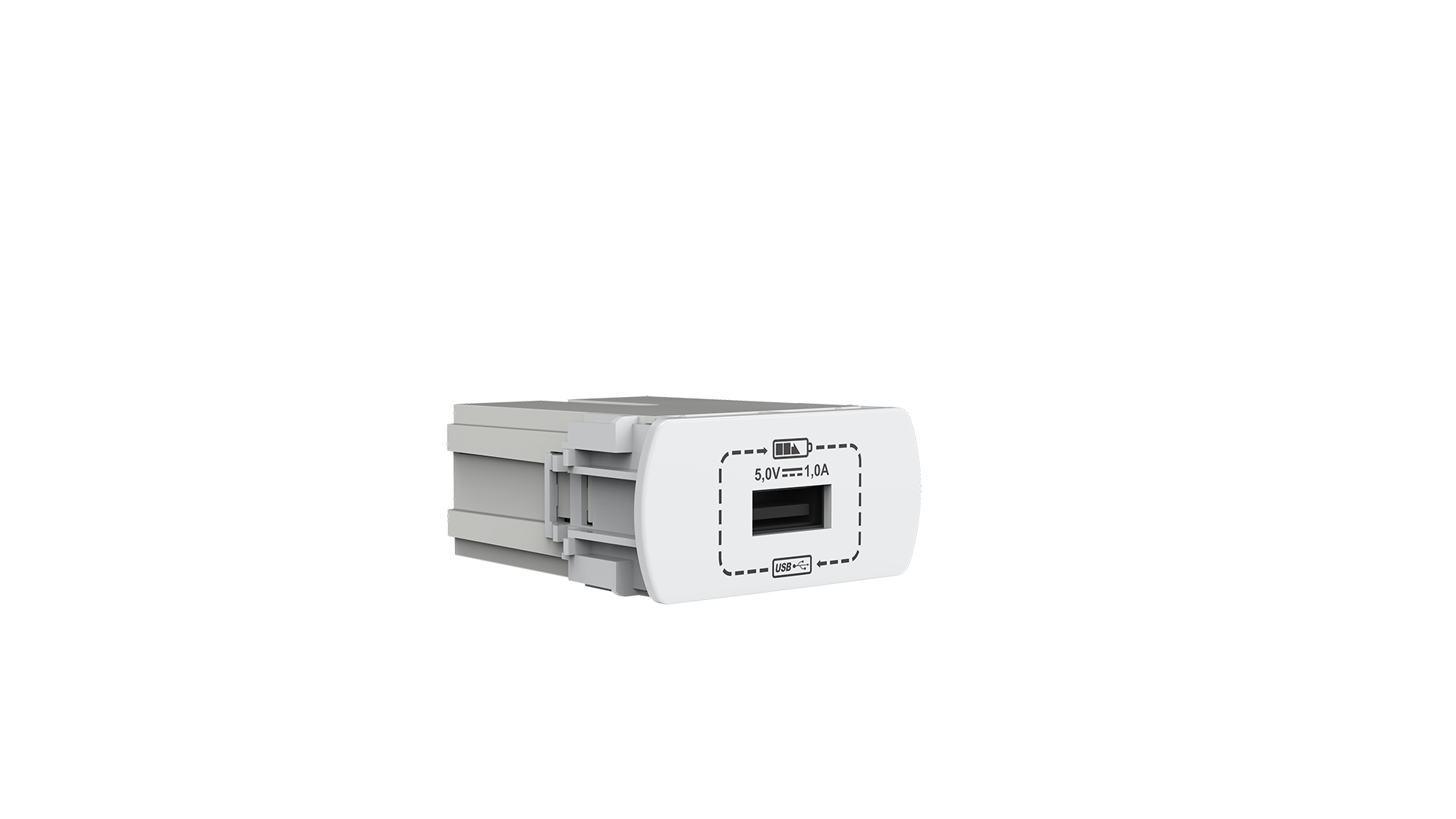 Módulo tomada recarga usb