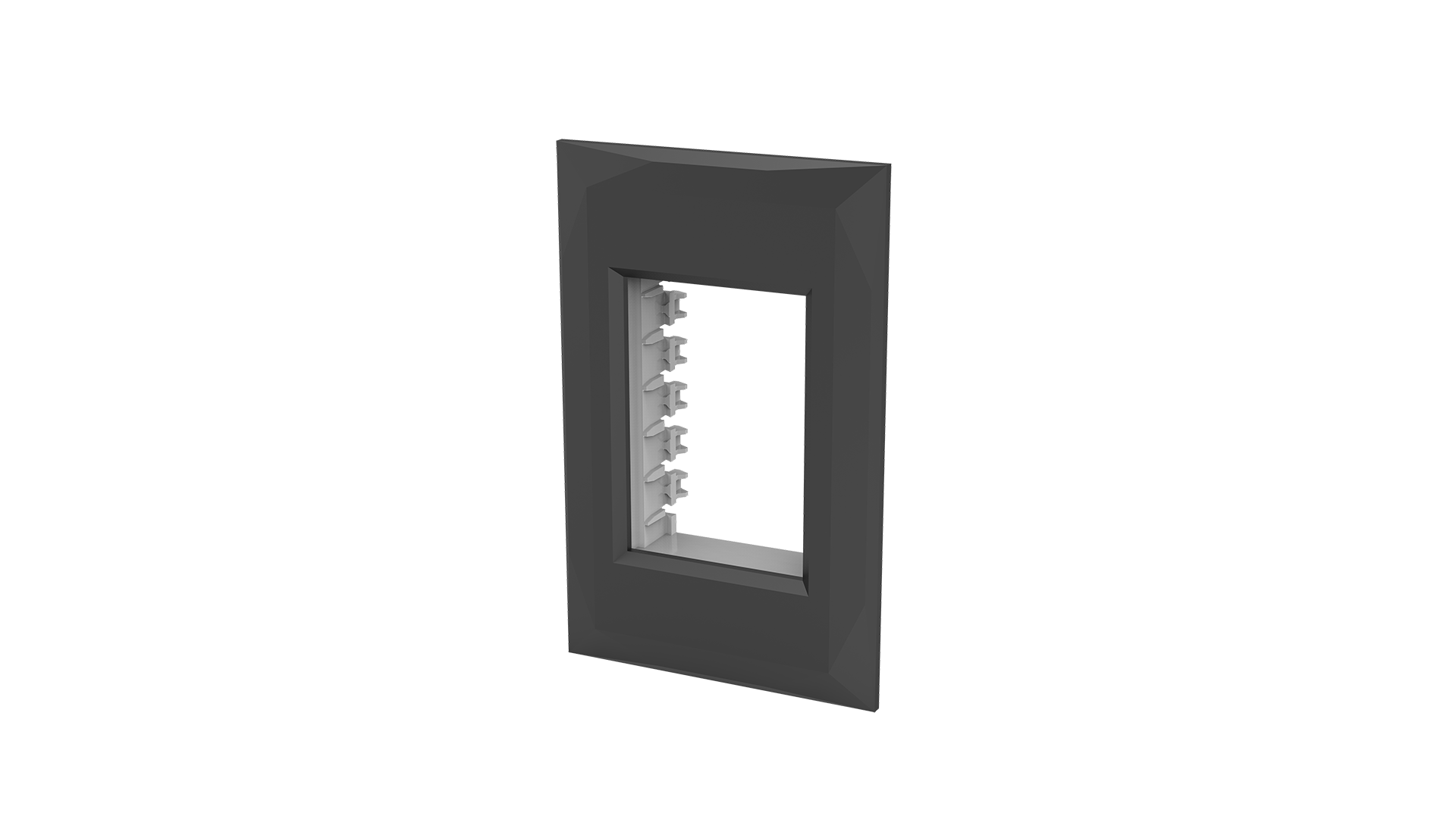 Conjunto placa 3 módulos + suporte 2x4"