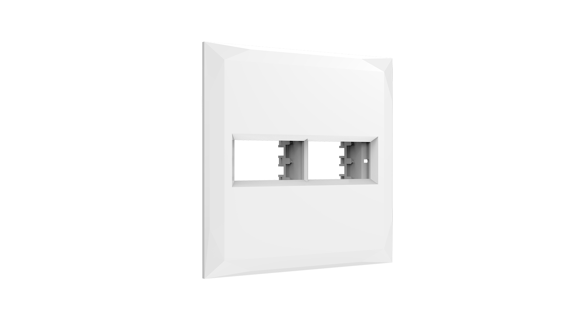 Conjunto placa 1+1 módulos + suporte 4x4"