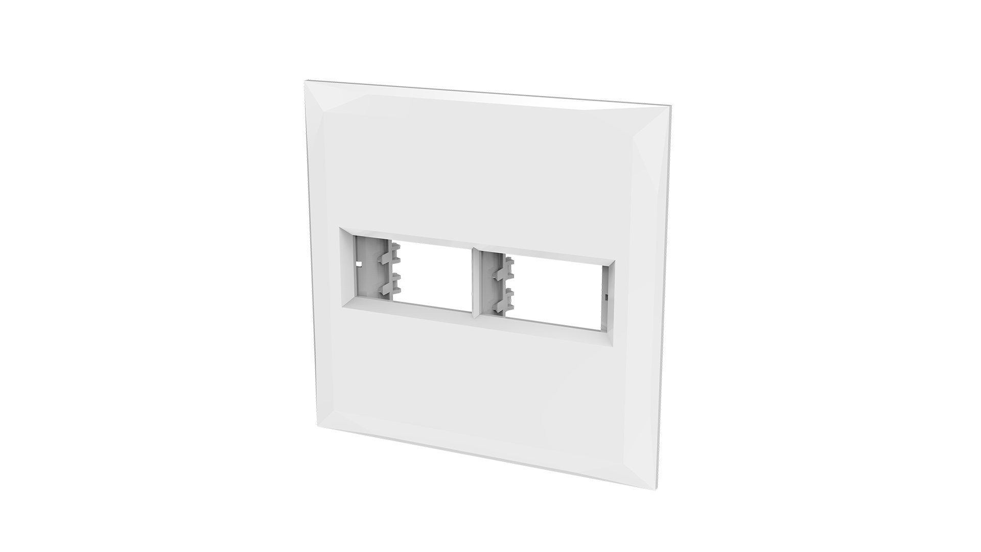 Conjunto placa 1+1 módulos + suporte 4x4"