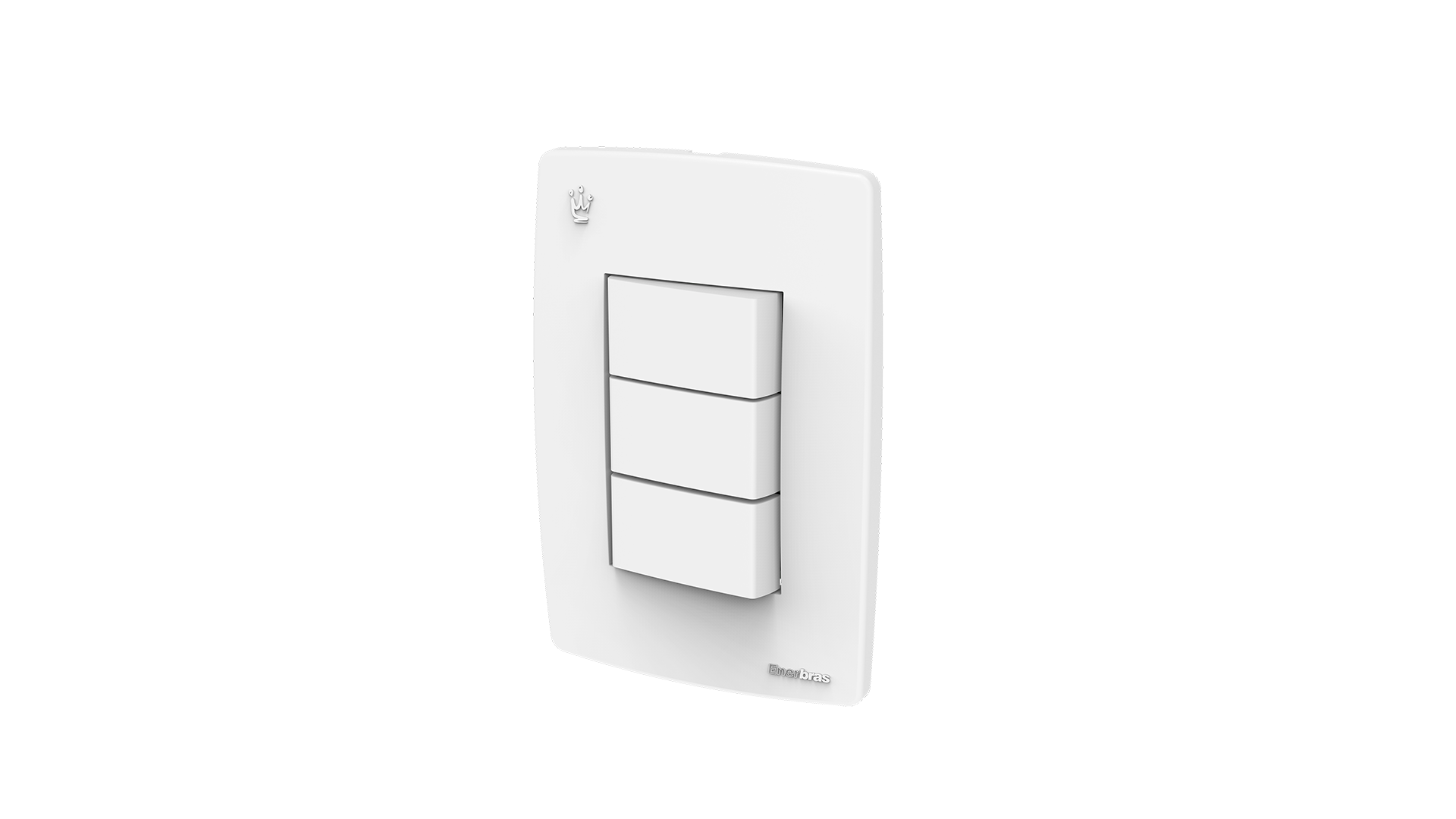 Conjunto interruptor 3 teclas simples