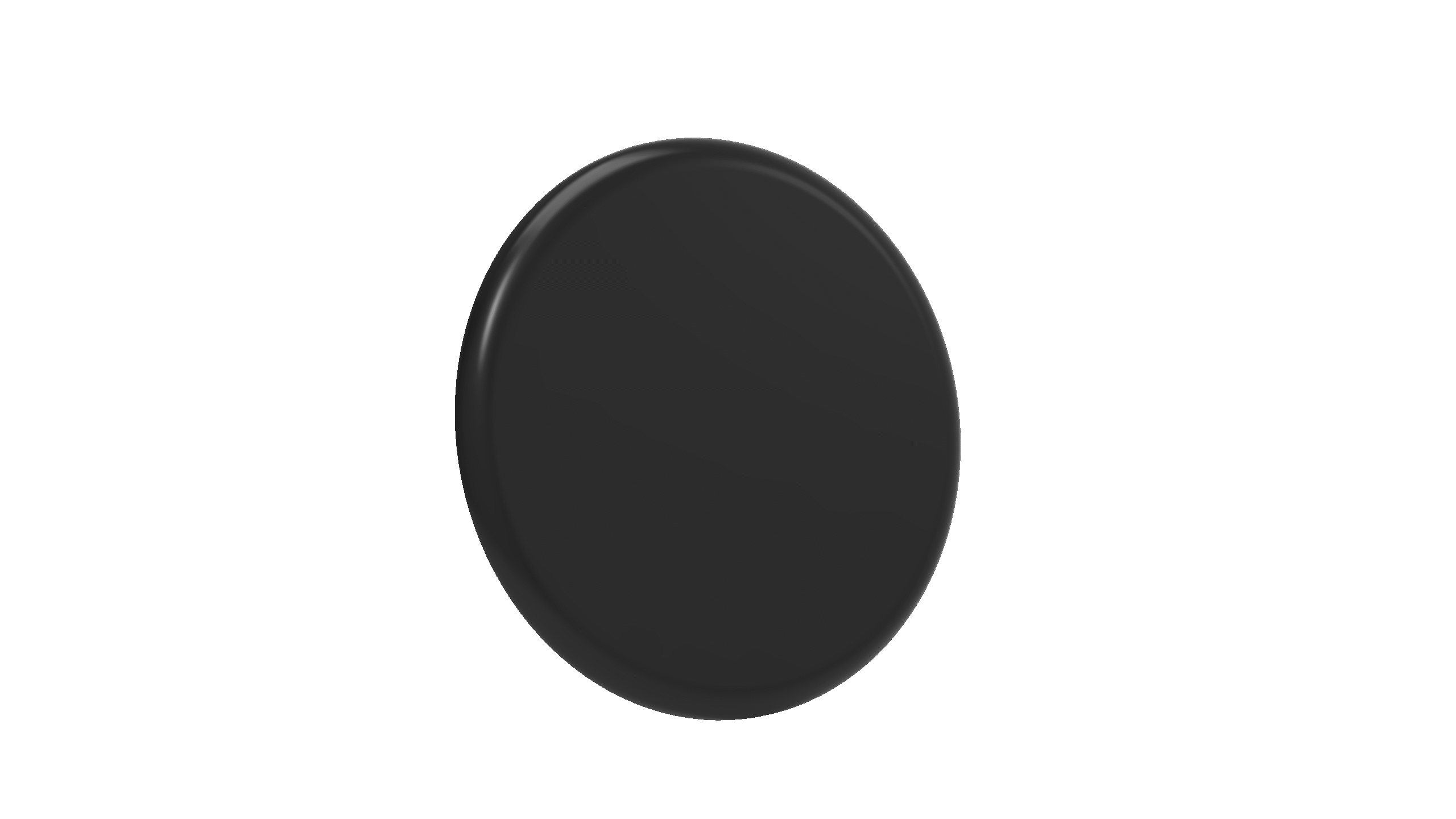 Placa redonda 4"- artis preta