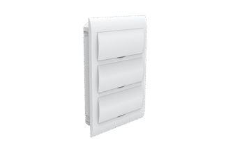 Quadro de distribuição de embutir 36p din tampa branco