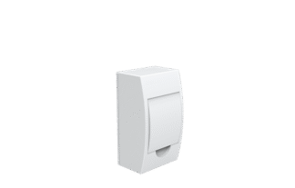 Quadro de distribuição de sobrepor 4p din tampa branco