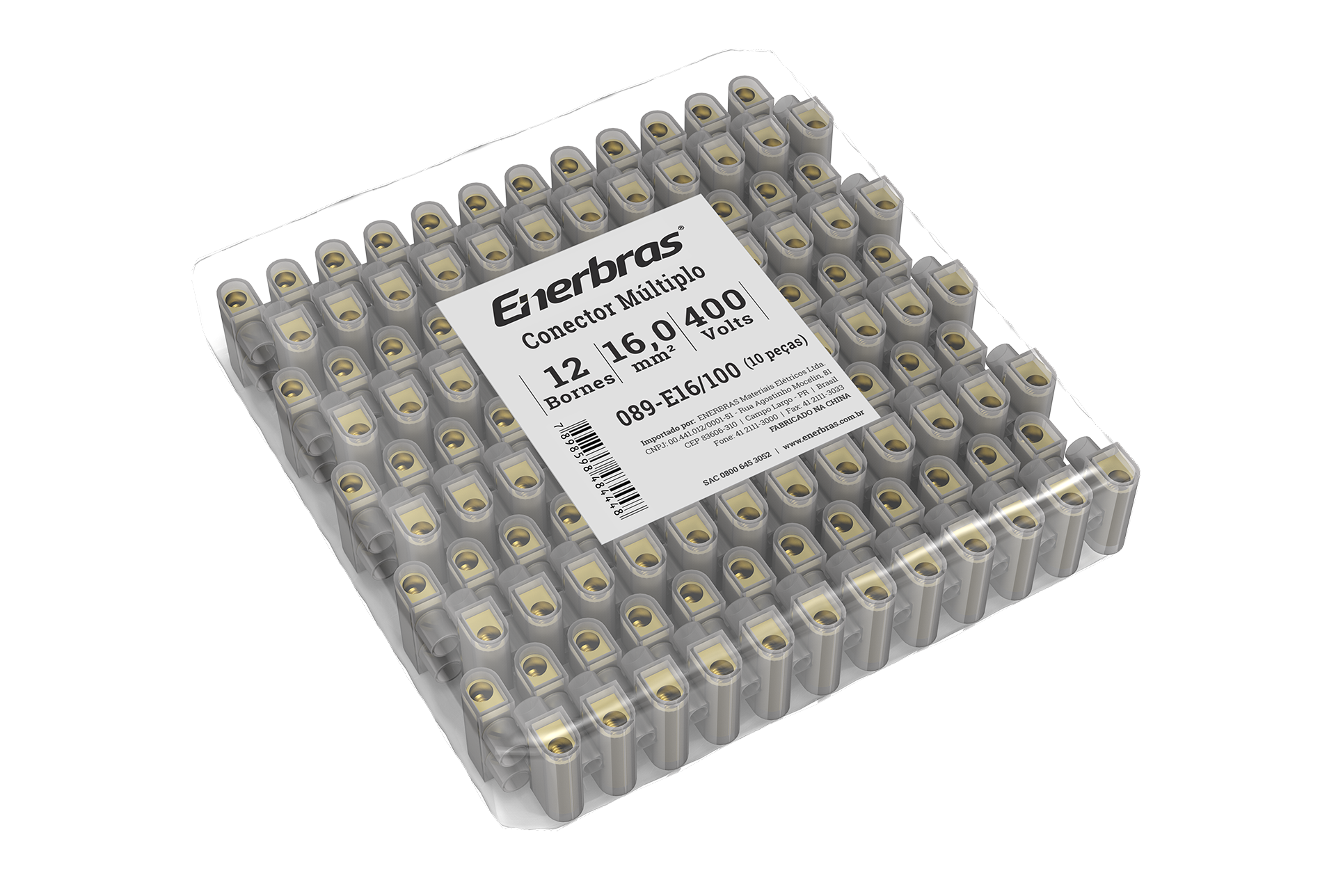 Conector múltiplo 12 bornes 16,00mm²