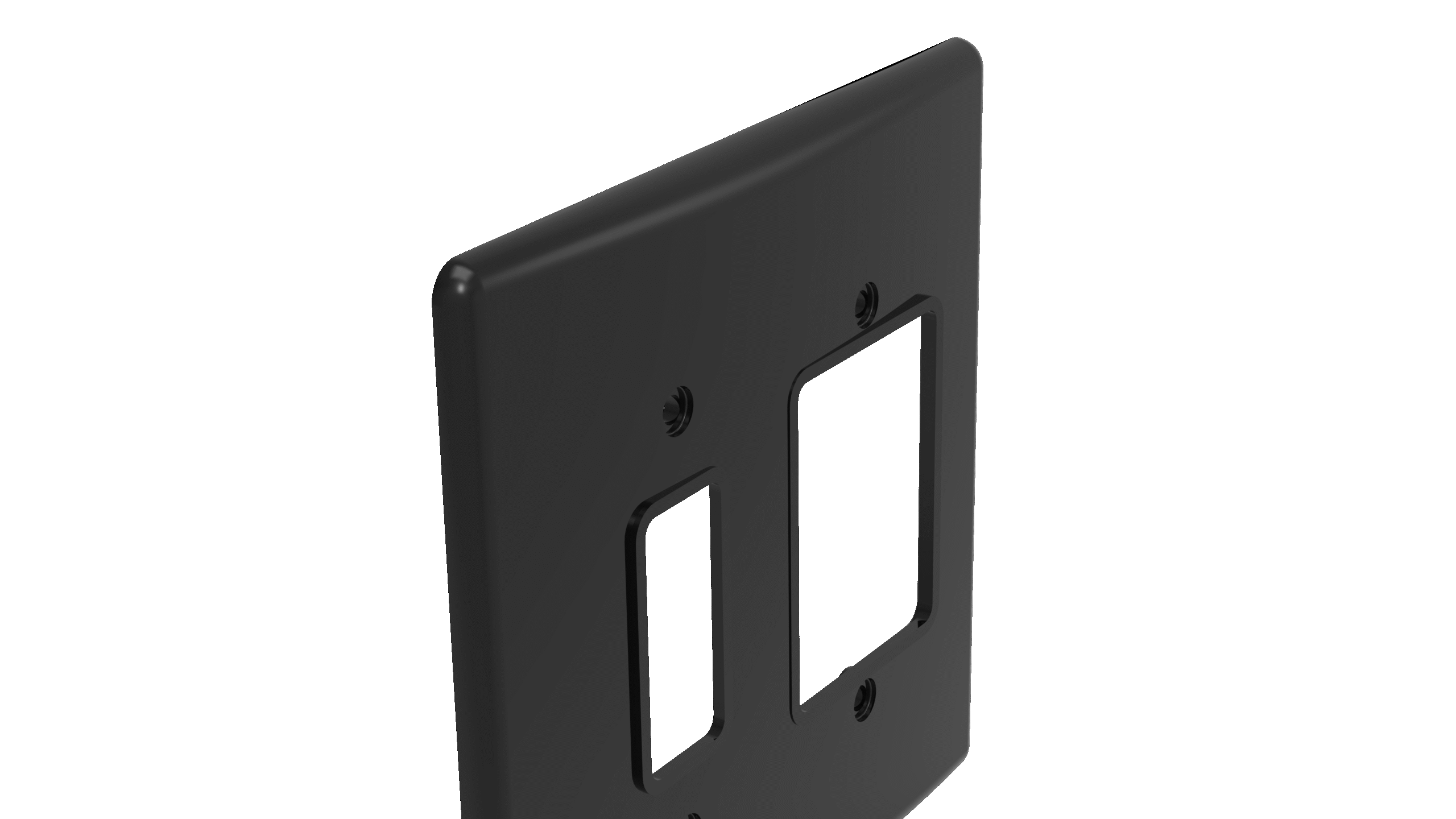 Placa 4x4" 1+3 teclas - artis preta