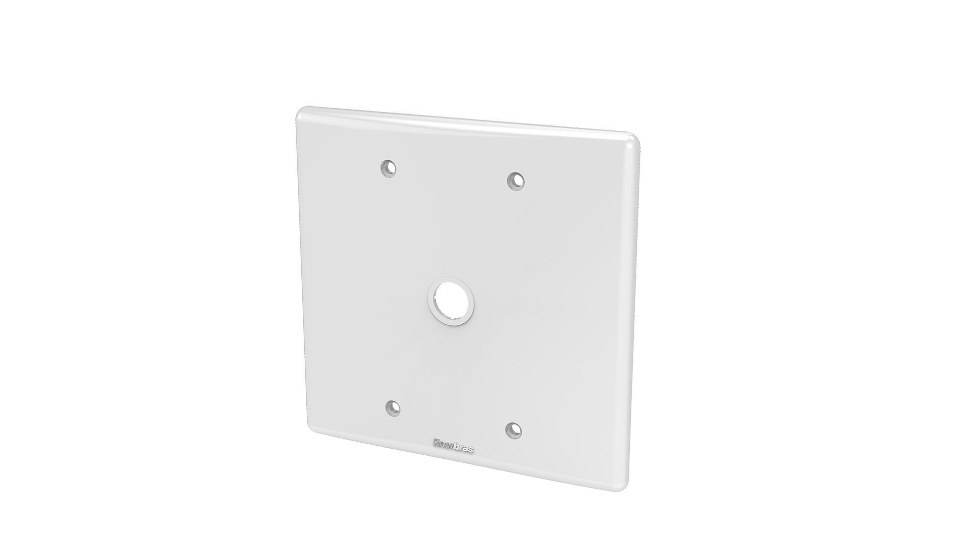 Placa 4x4" cega com saída de fio ø1/2"