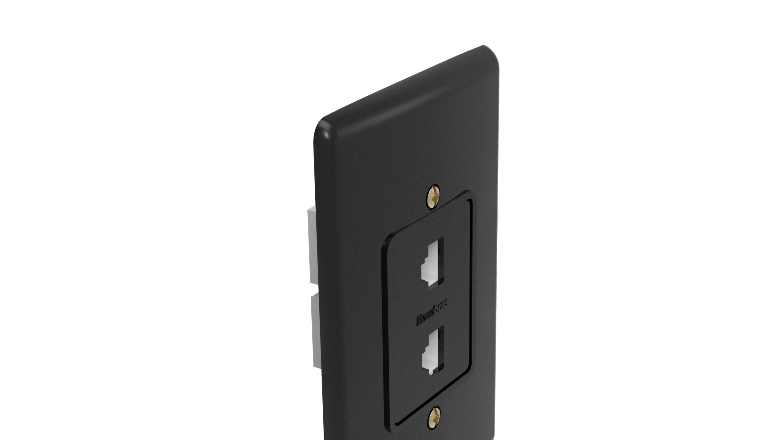 Conj tomada rj-45 dupla cat. 5e - artis preta