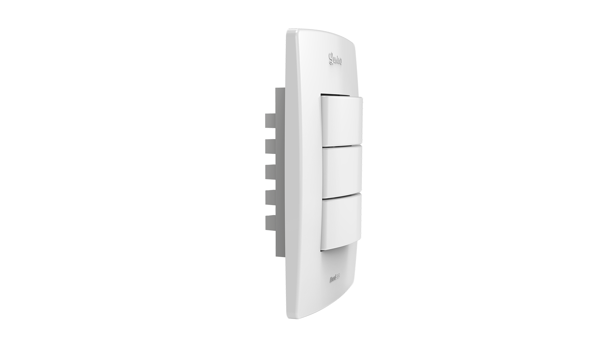 Conjunto interruptor 3 teclas paralelo
