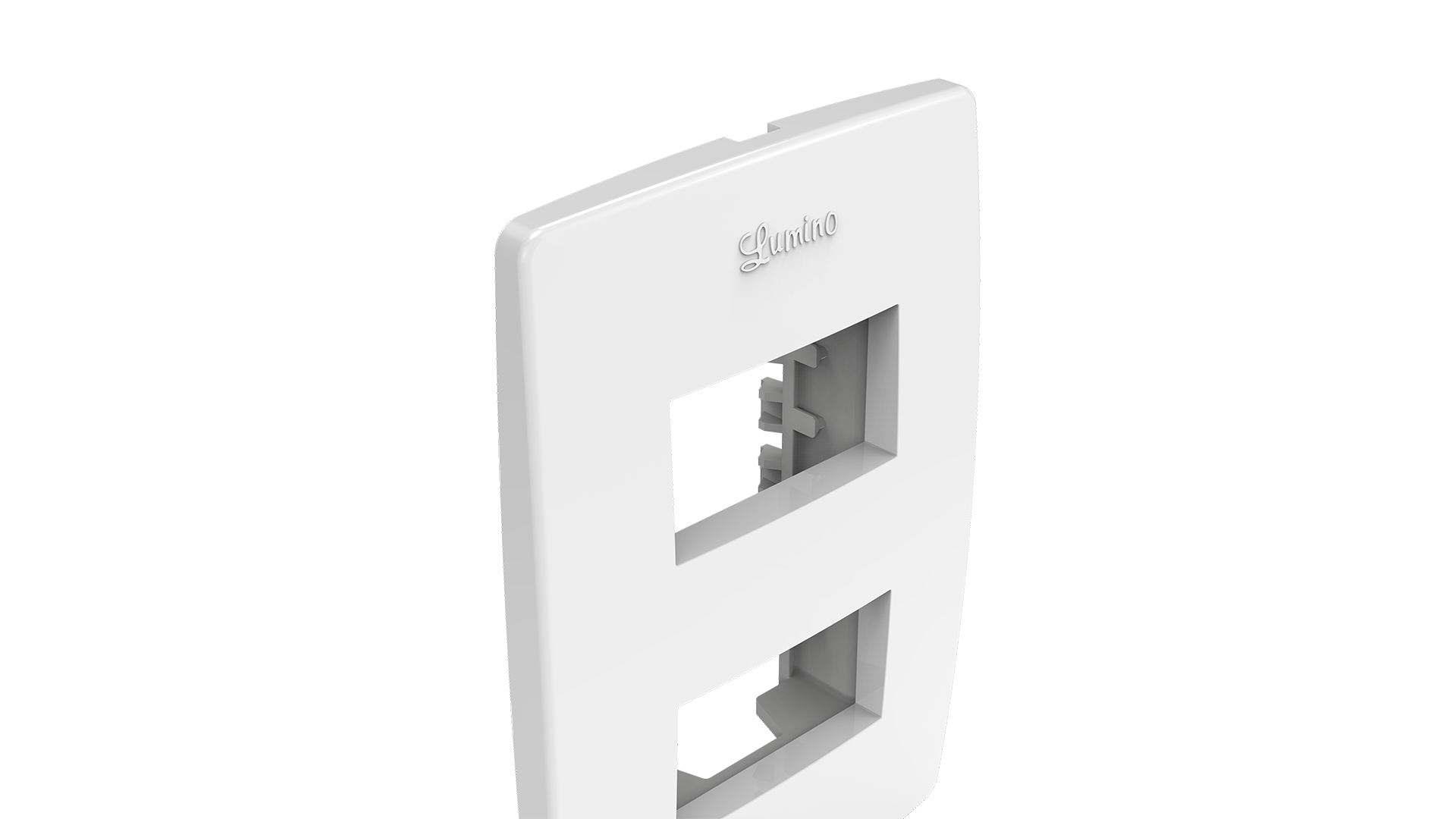 Conjunto suporte + placa 2x4 com 2 espaços distanciados