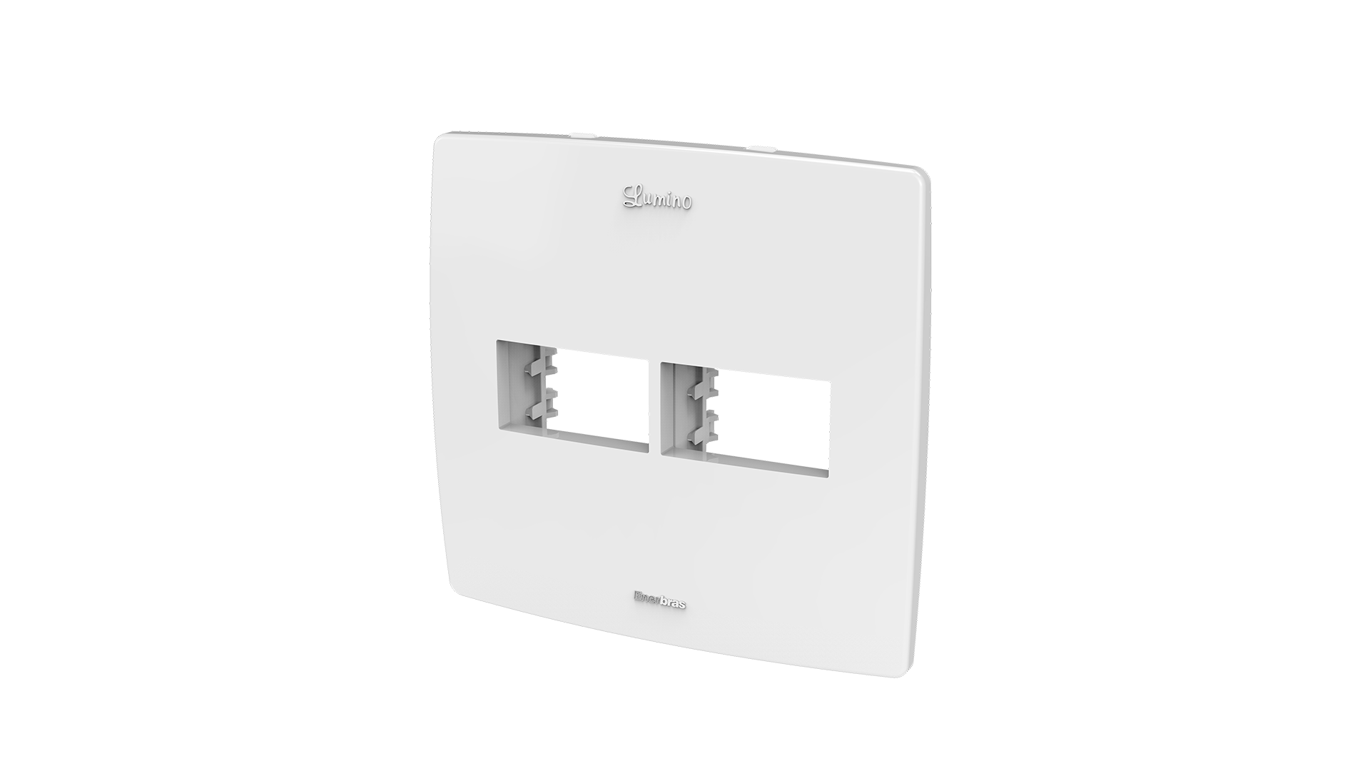Conjunto suporte + placa 4x4 com 1 + 1 espaços
