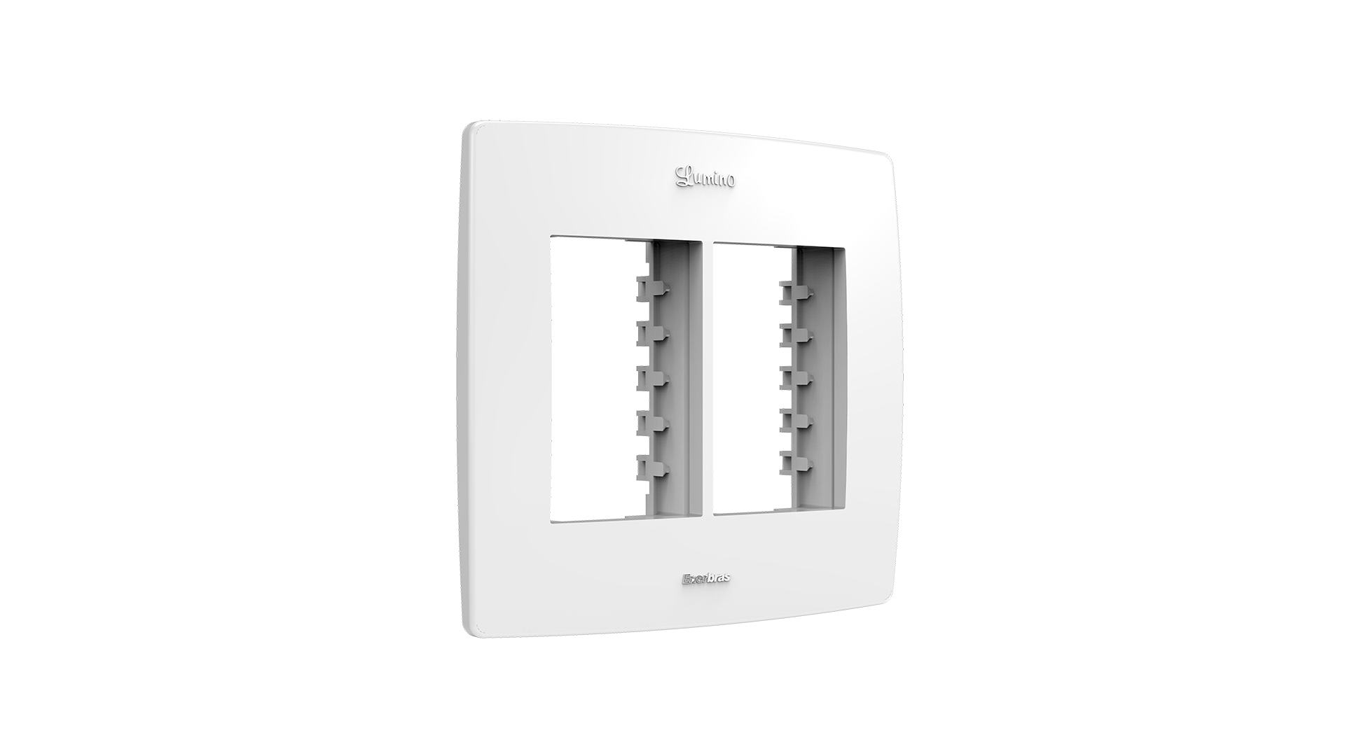 Conjunto suporte + placa 4x4 com 3 + 3 espaços