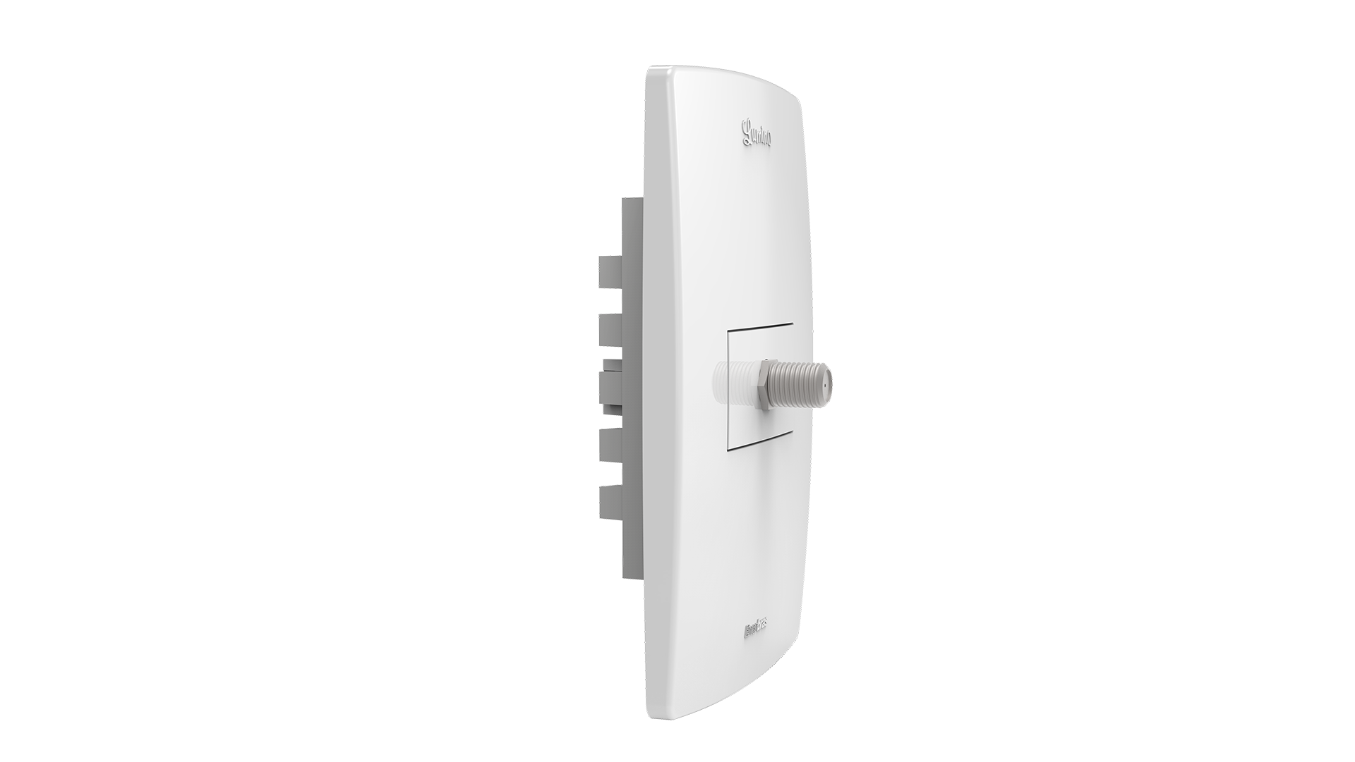 Conjunto tomada coaxial / antena de tv