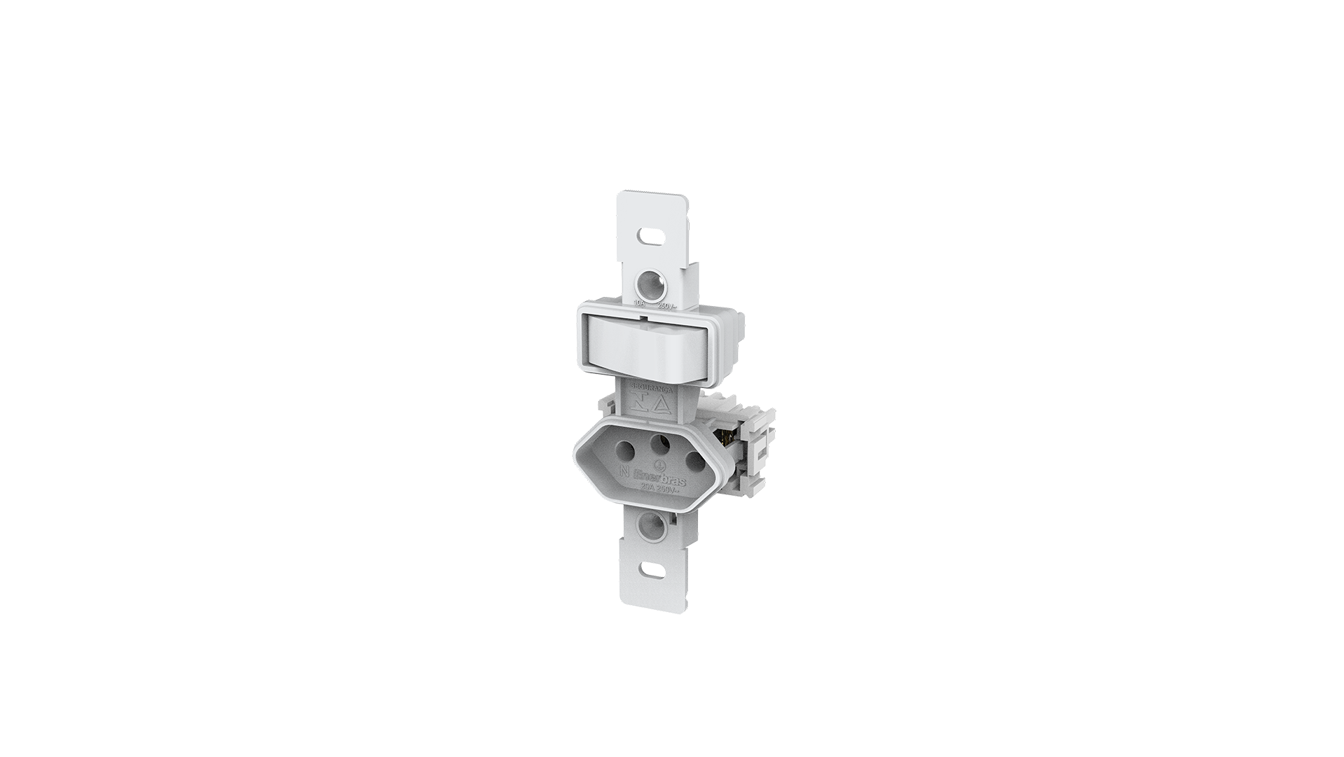 Módulo interruptor 1 tecla paralelo + tomada 20a