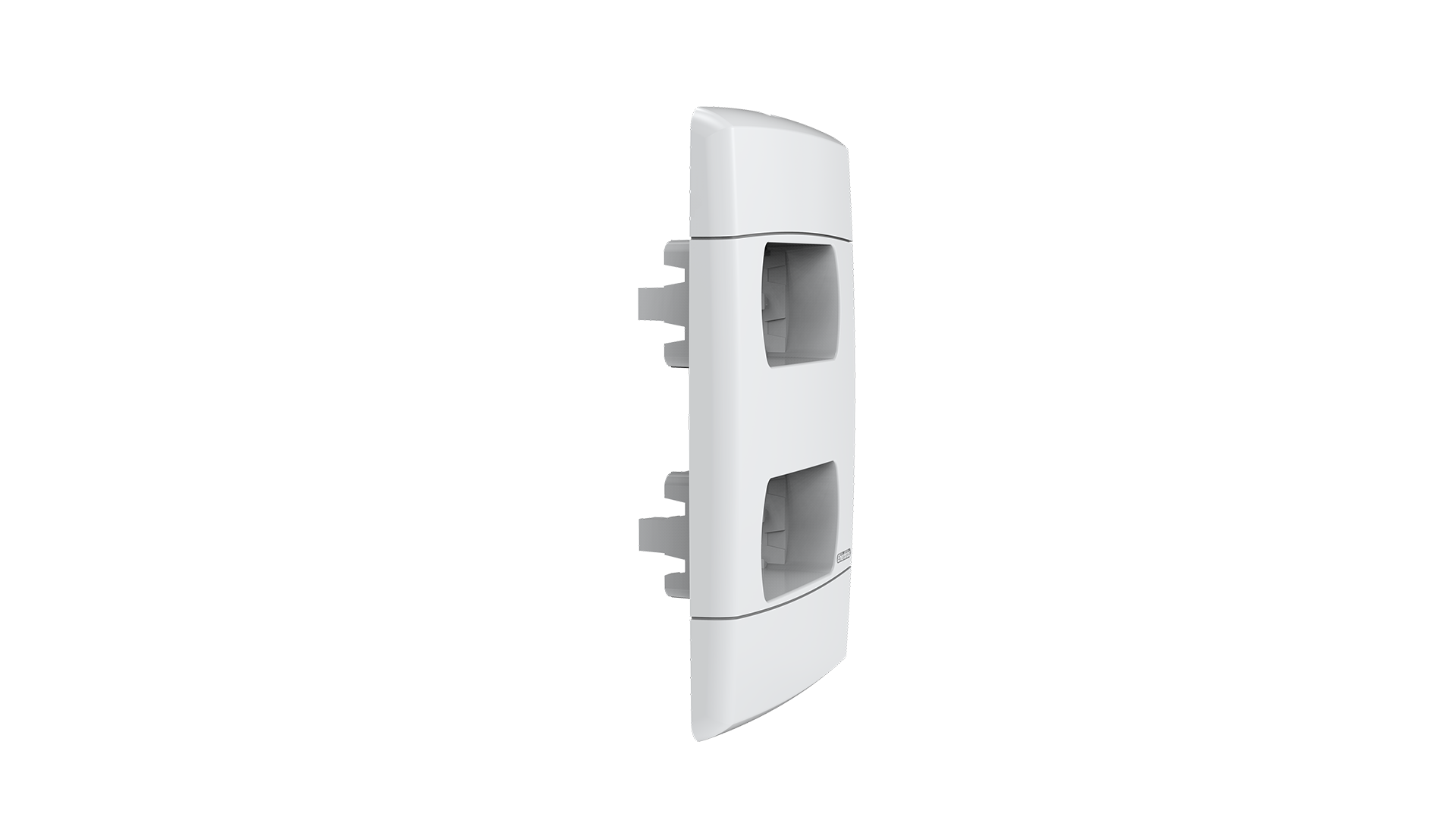 Placa-suporte 2x4" 2+2 módulos distanciados